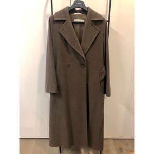 MAX MARA WOOL LONG COAT OLIVE